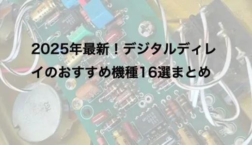 2025年最新！デジタルディレイのおすすめ機種16選まとめ