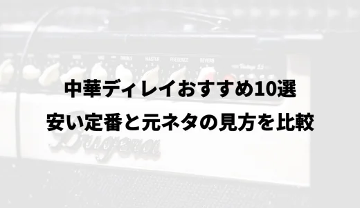 中華ディレイおすすめ10選｜安い定番と元ネタの見方を比較