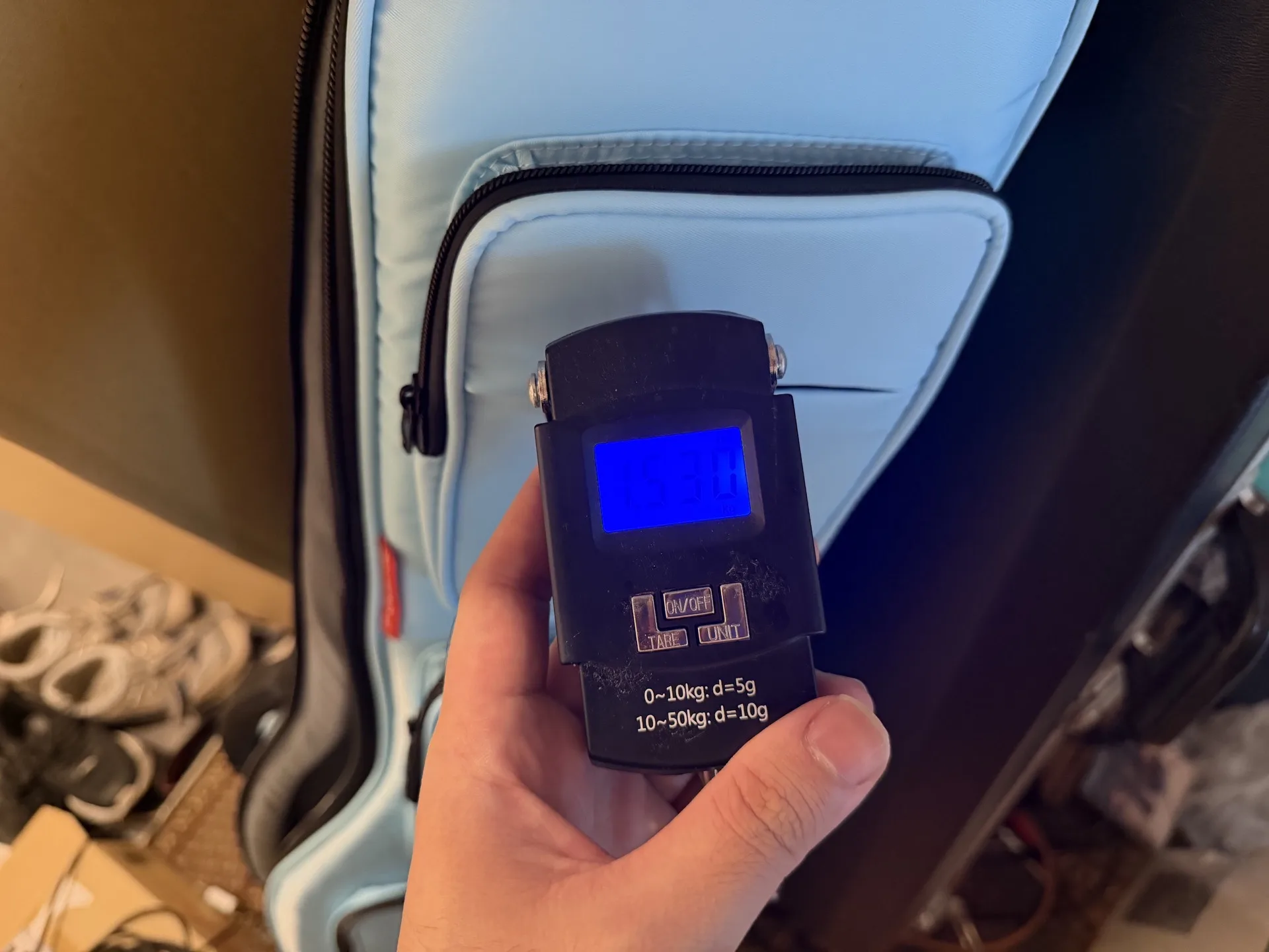 GHOSTFIRE ファントムシリーズを計測した1.53kgの表示