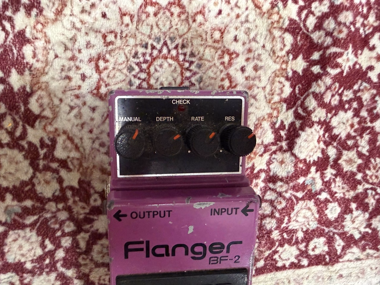 BOSS BF-2のMANUAL DEPTH RATE RESコントロール
