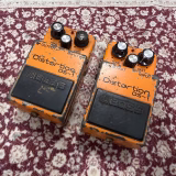 シリアル9200のBOSS DS-1銀ネジを2台並べた所有機