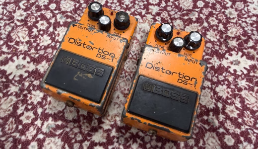 シリアル9200のBOSS DS-1銀ネジを2台並べた所有機