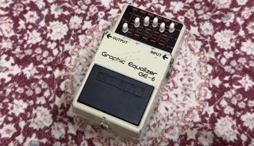 BOSS GE-6 Graphic Equalizerの外観