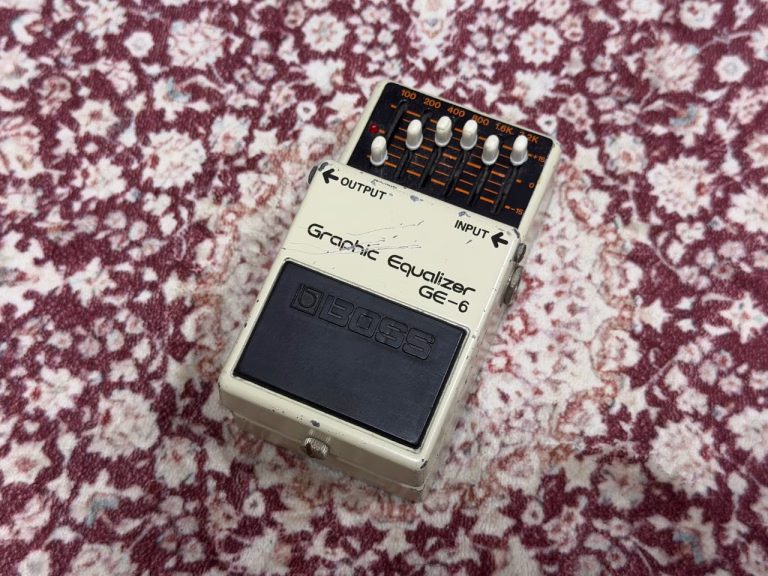 BOSS GE-6レビュー｜6バンドEQをブーストするとOD-1風に歪む