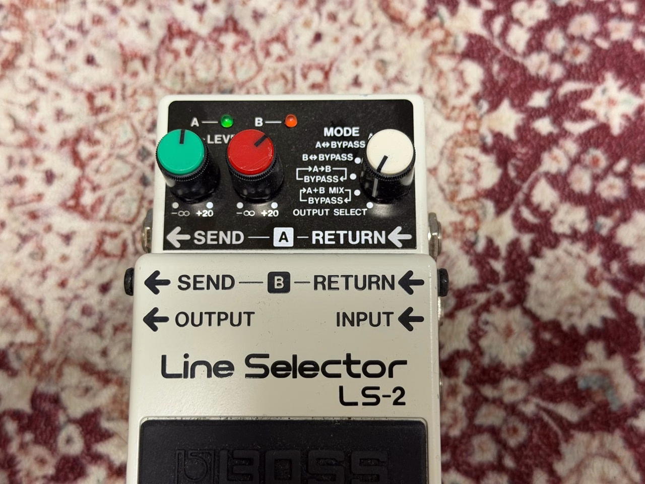 BOSS LS-2のLEVEL A、LEVEL BとA+B MIXモード