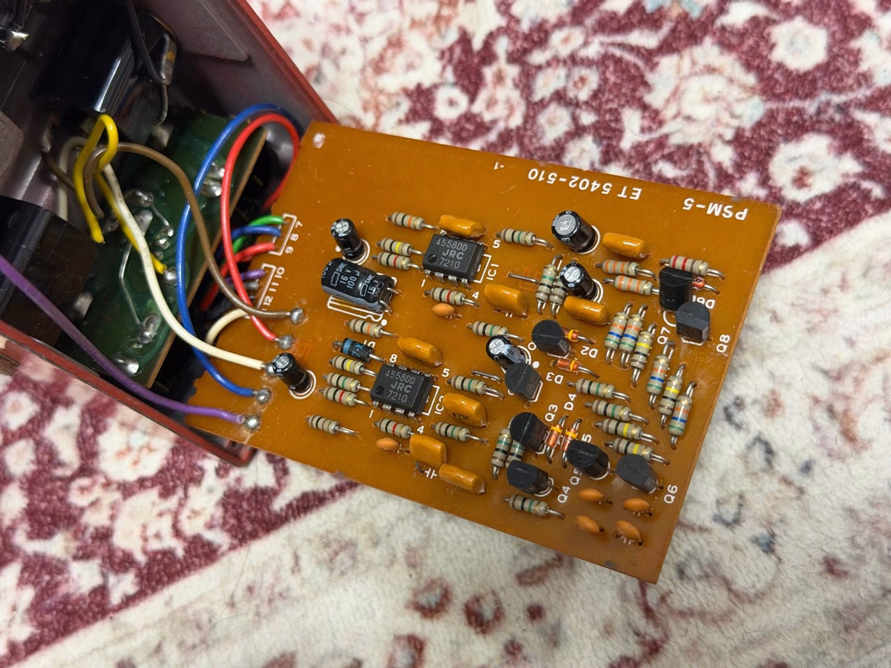 BOSS PSM-5の内部基板と配線