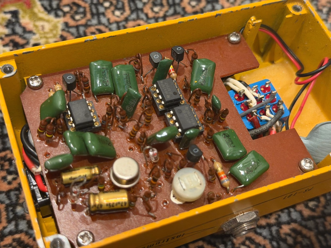 Guyatone PS-101のオペアンプと2SK30Aを使った4段JFETフェイズ回路