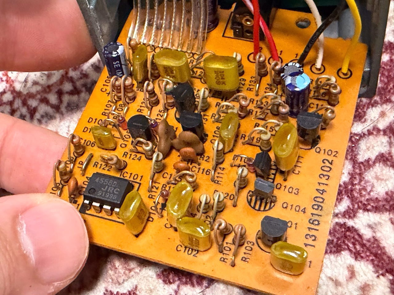 Maxon SD-01の内部基板とJRC4558D