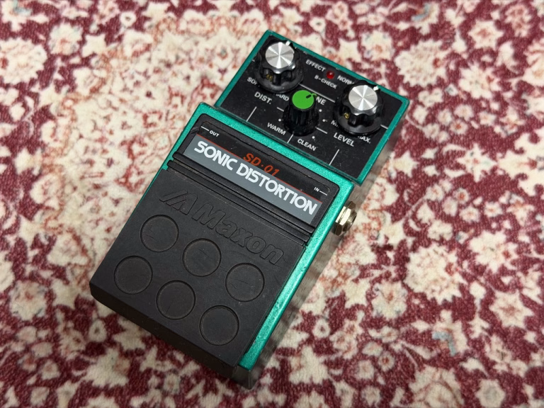 Maxon SD-01レビュー｜黒ラベルSD9より少し軽く感じるソニックディストーション