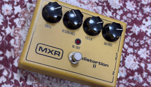 4ノブと直出し電源ケーブルを備えたヴィンテージMXR Distortion II