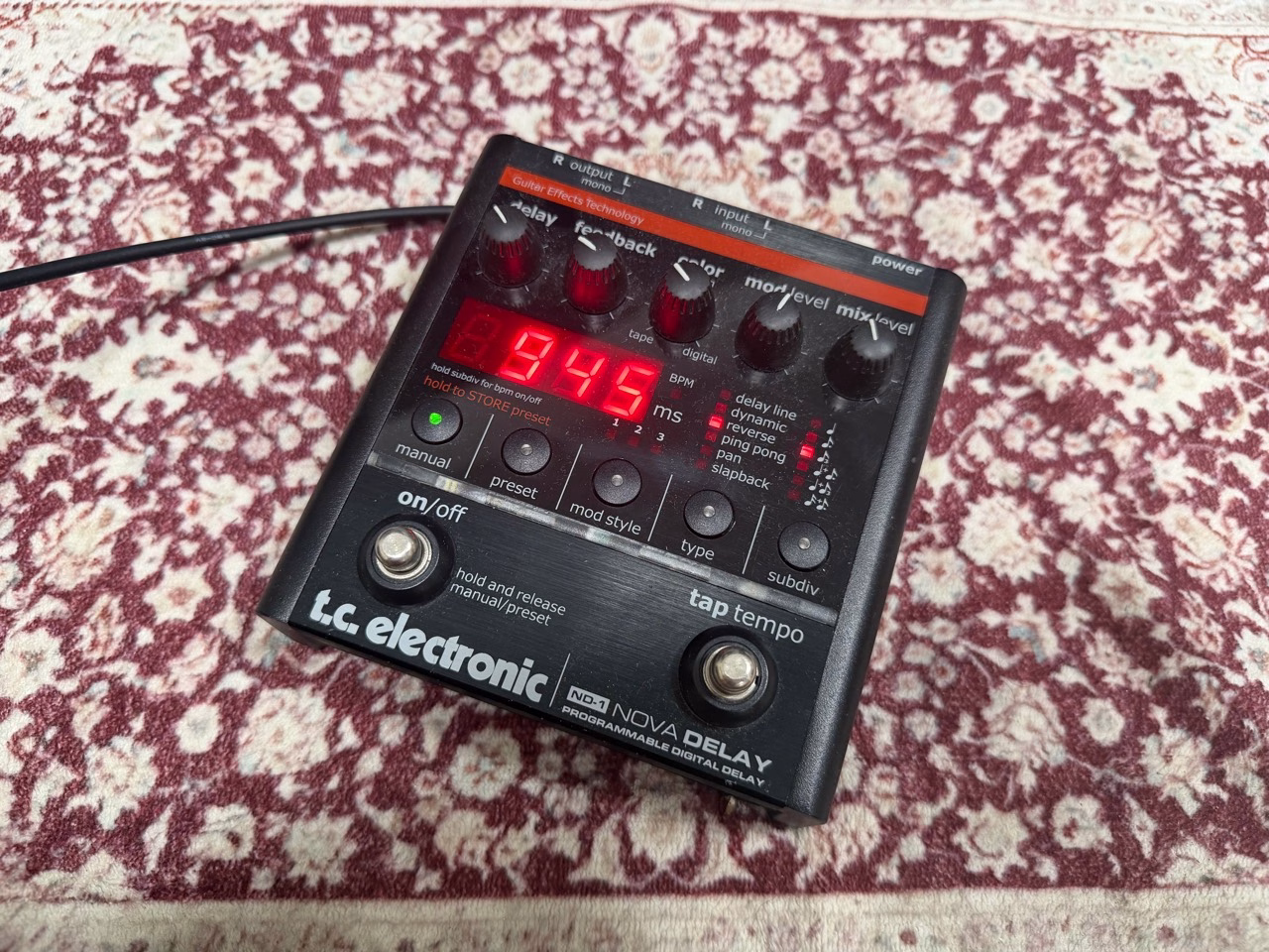 TC Electronic ND-1 Nova Delayの実機